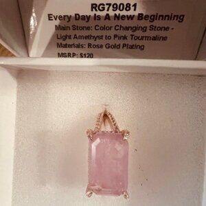 MH AWARENESS COLOR CHANGING STONES ON ROSE GOLD PLATING